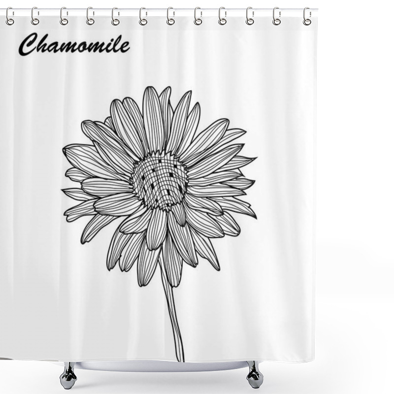 Personality  Hand Drawn Flower Shower Curtains