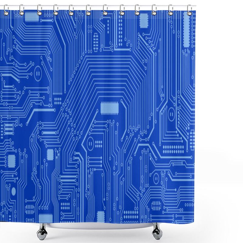 Personality  Circuit Board Background, Abstract, Computers, Technology Shower Curtains