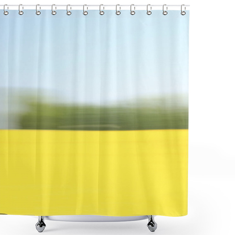 Personality  Rape Field Blurred Shower Curtains