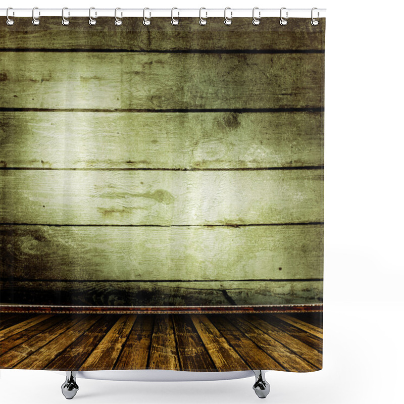 Personality  Old Room With Old Wooden Walls Shower Curtains