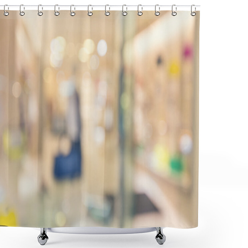 Personality  Blurred Clothing Store Front With Woman's Fashion Shower Curtains