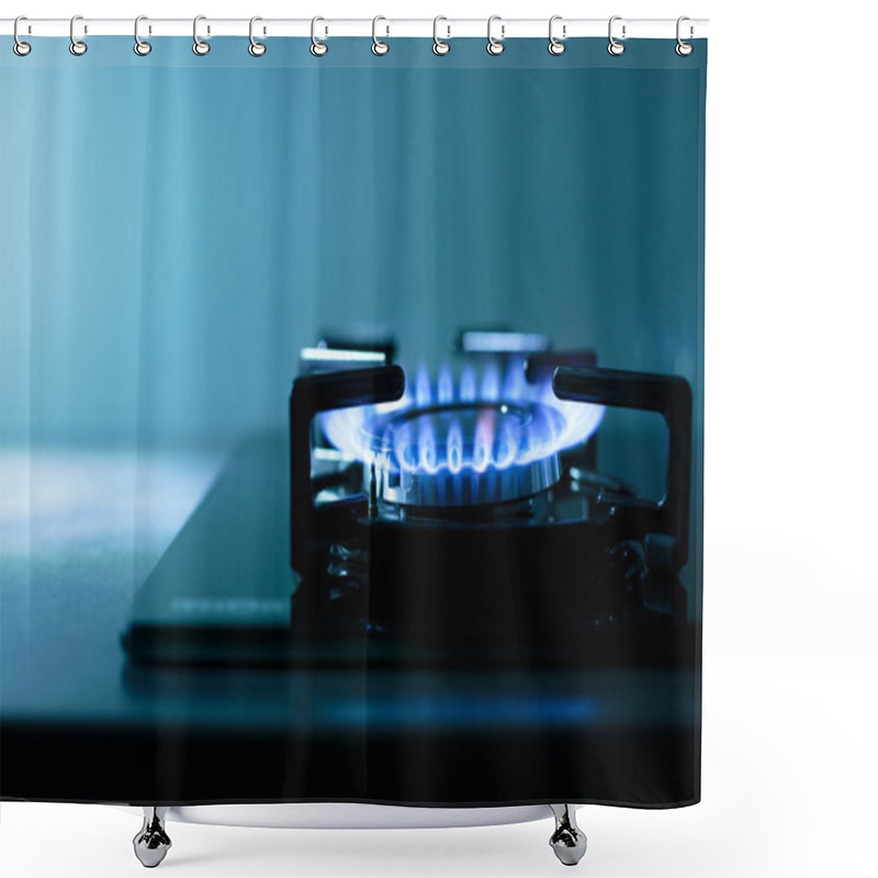 Personality  Flames Of Gas Stove Shower Curtains