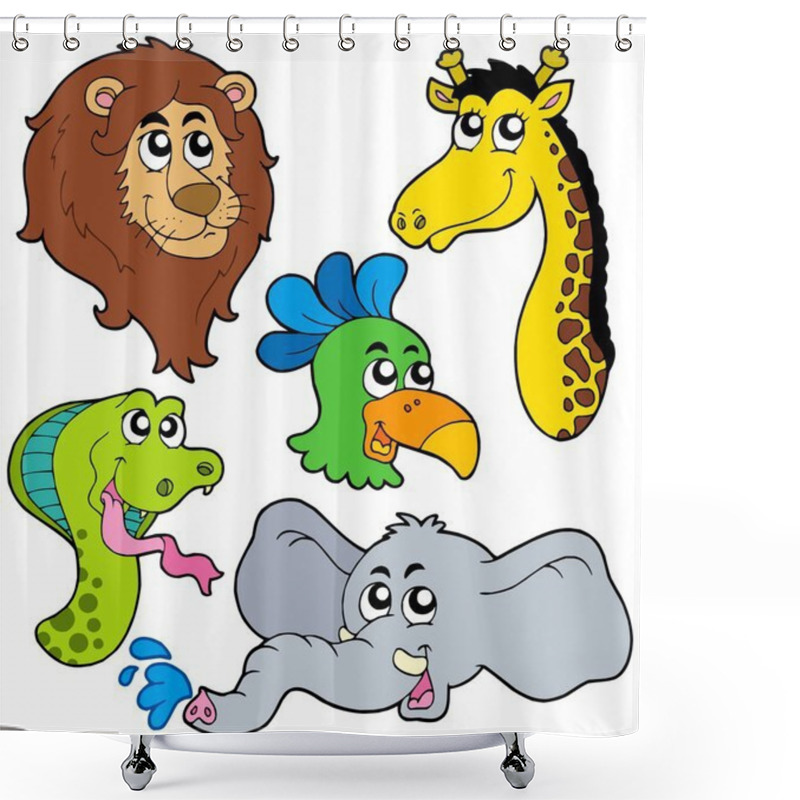 Personality  ZOO Animals Collection 6 Shower Curtains