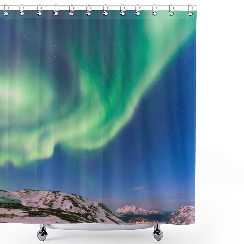 Personality  The Polar Lights In Norway Shower Curtains