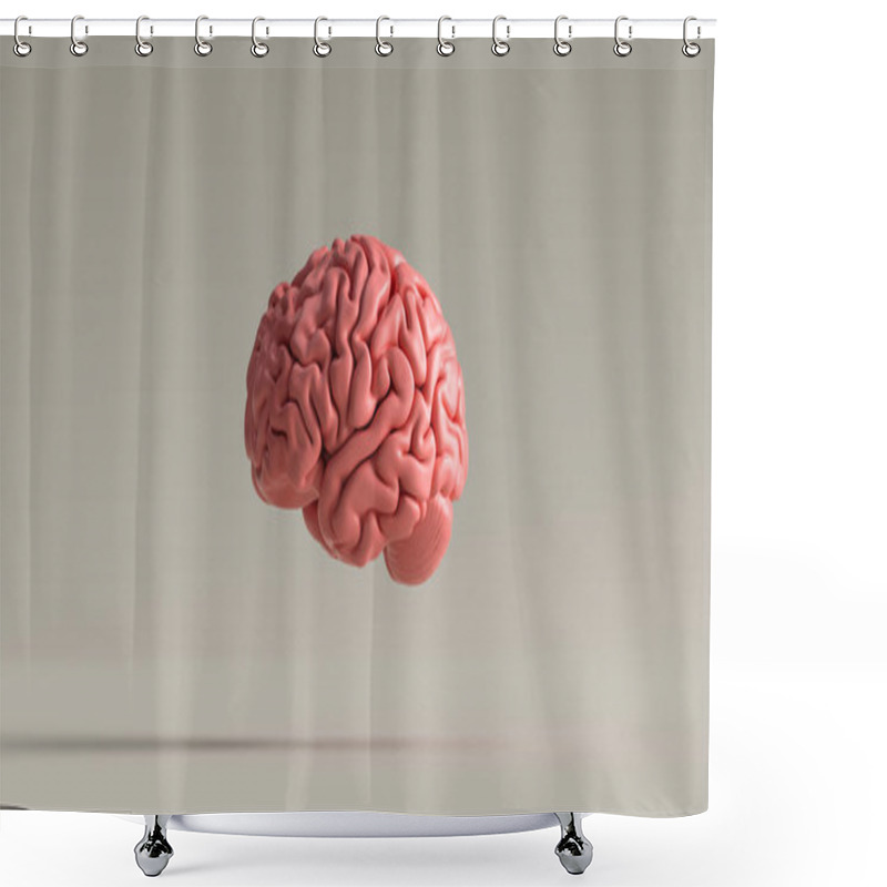 Personality  Human Brain Against, Concept Image For Feminism And Woman Rights Shower Curtains