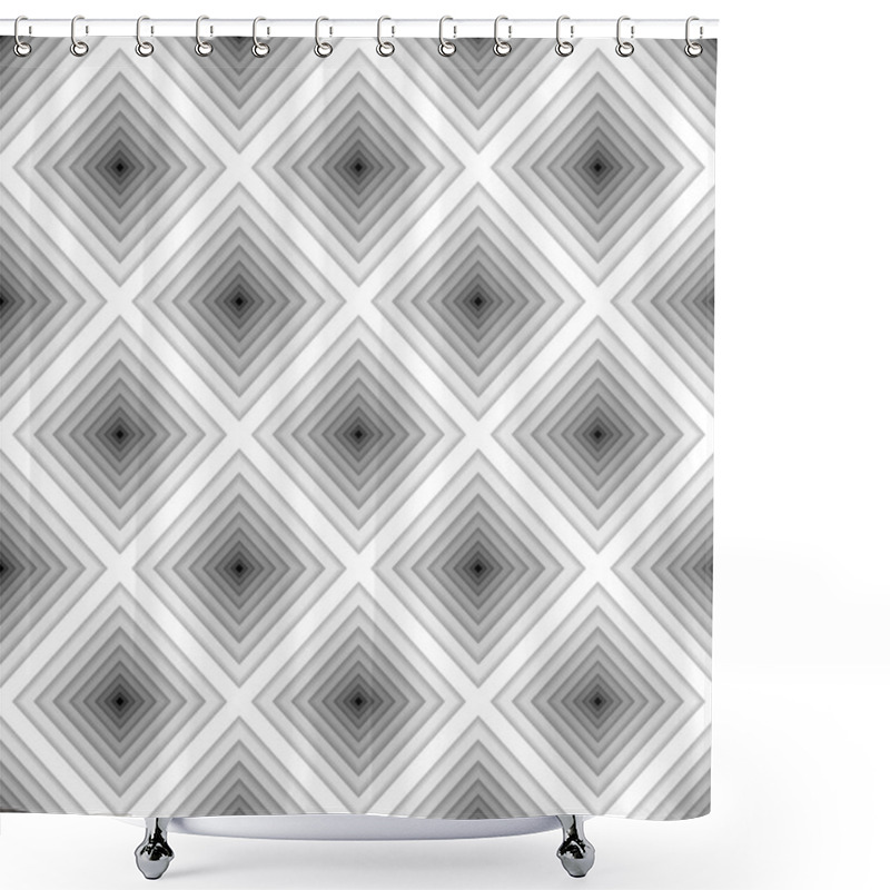 Personality  Diamond Seamless Background, Modern Geometric Pattern Shower Curtains