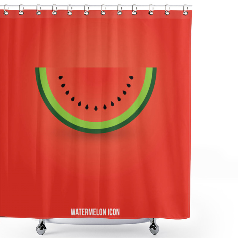 Personality  Watermelon Icon Shower Curtains