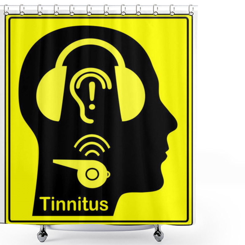 Personality  Beware Of Tinnitus Shower Curtains