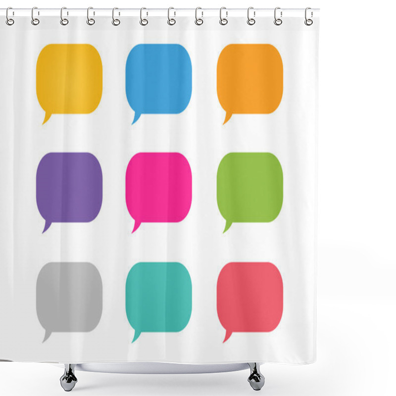 Personality  Vector Bubble Shape Shower Curtains