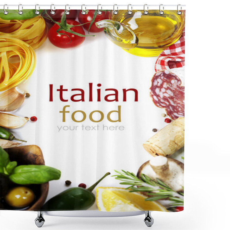 Personality  Italian Food. Shower Curtains