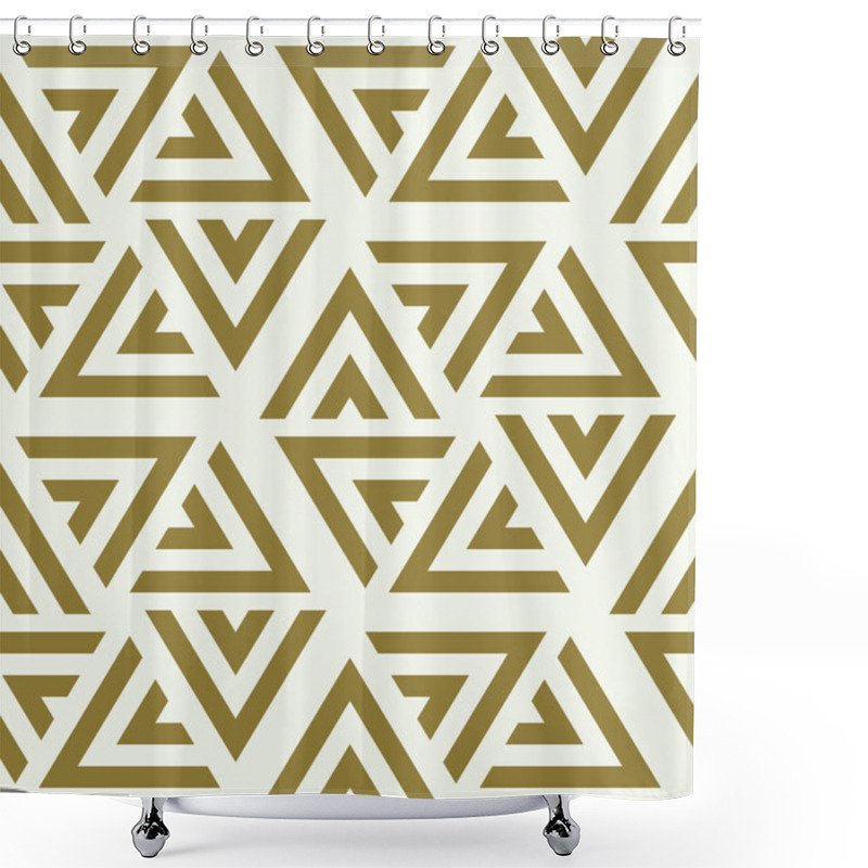 Personality  Graphic Simple Ornamental Tile Pattern  Shower Curtains