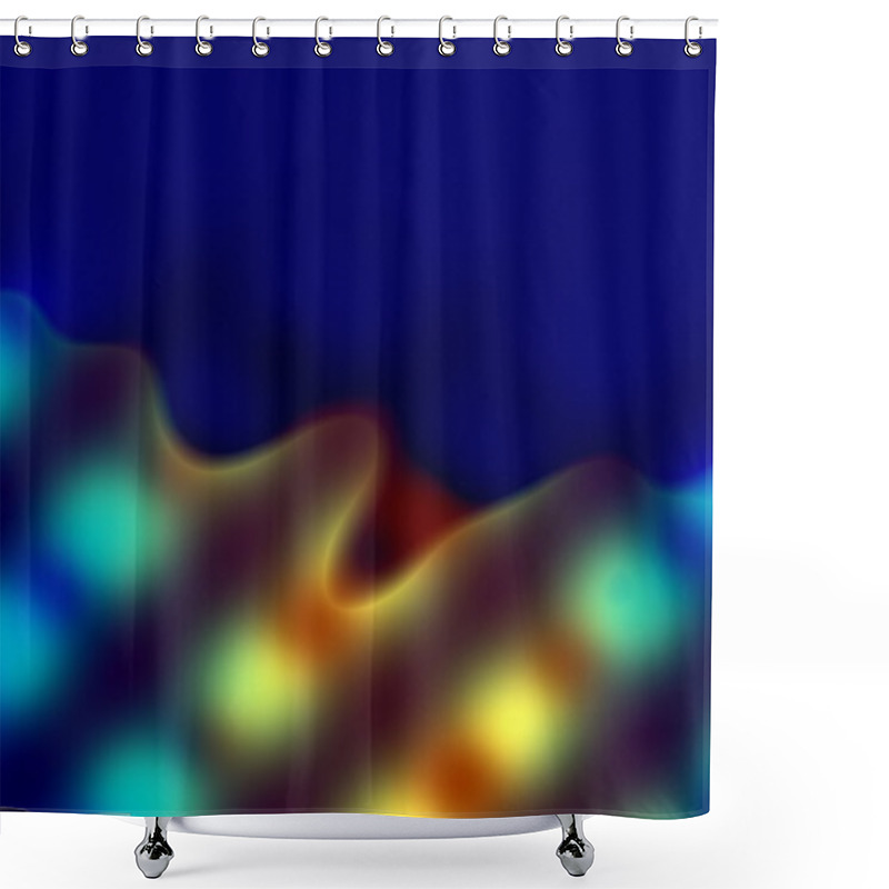 Personality  Soft Blurry Background - Abstract Blue Illustration Graphic Design - Blurry Light Effect - Sun Shining On Artistic Surreal Liquid Splash - Color Paint Splatter - Essential Oil - Mysterious Fog - Artis Shower Curtains