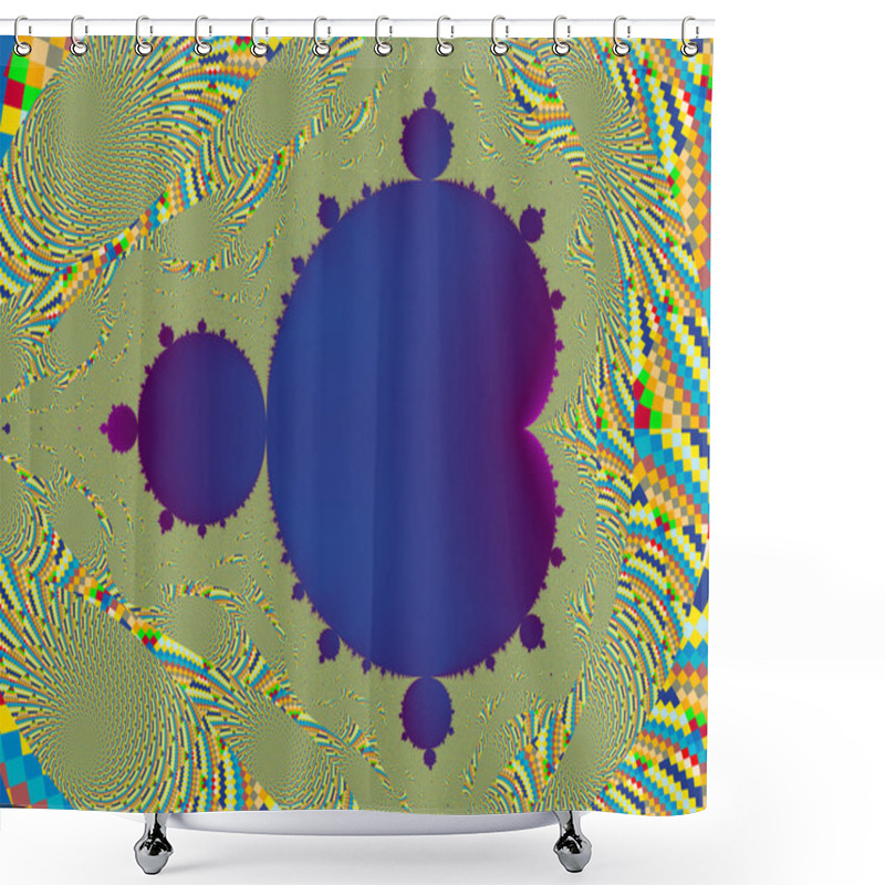 Personality  Fractal Set Shower Curtains