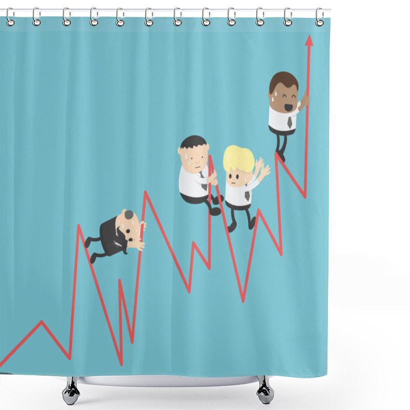 Personality  Team Work, Business Concept Shower Curtains