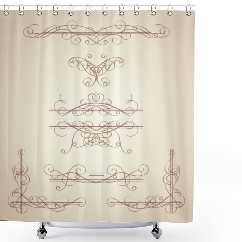 Personality  Decorative Elements Shower Curtains