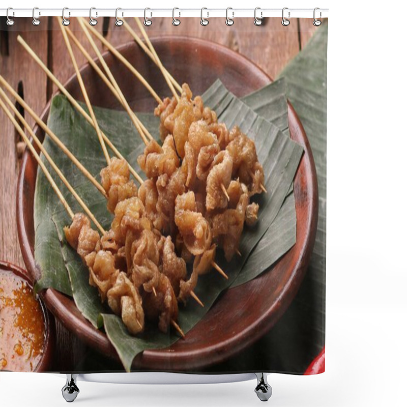 Personality  Sate Taichan Is A Variation Of Chicken Satay Grilled And Served Without Peanut Or Ketjap Seasoning Unlike Other Satays. It Is Served With Sambal And Squeezed Key Lime, Shower Curtains