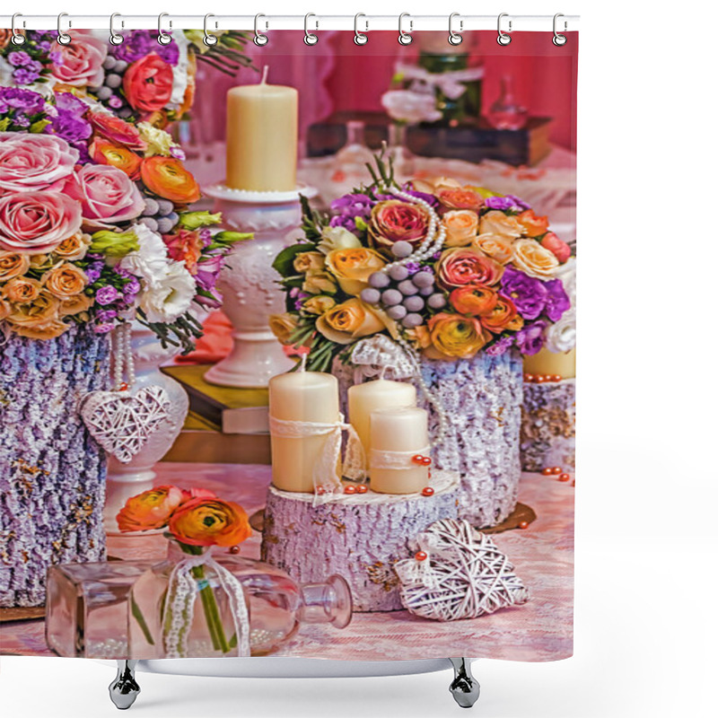 Personality  Special Romantic Arrangement Shower Curtains