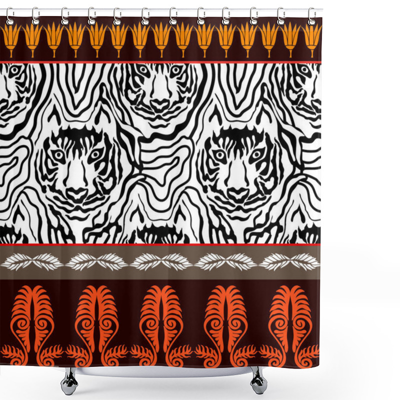 Personality  Optical Illusion Animal Print. Shower Curtains