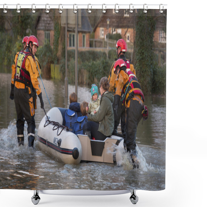 Personality  Flooding - Yorkshire - England Shower Curtains