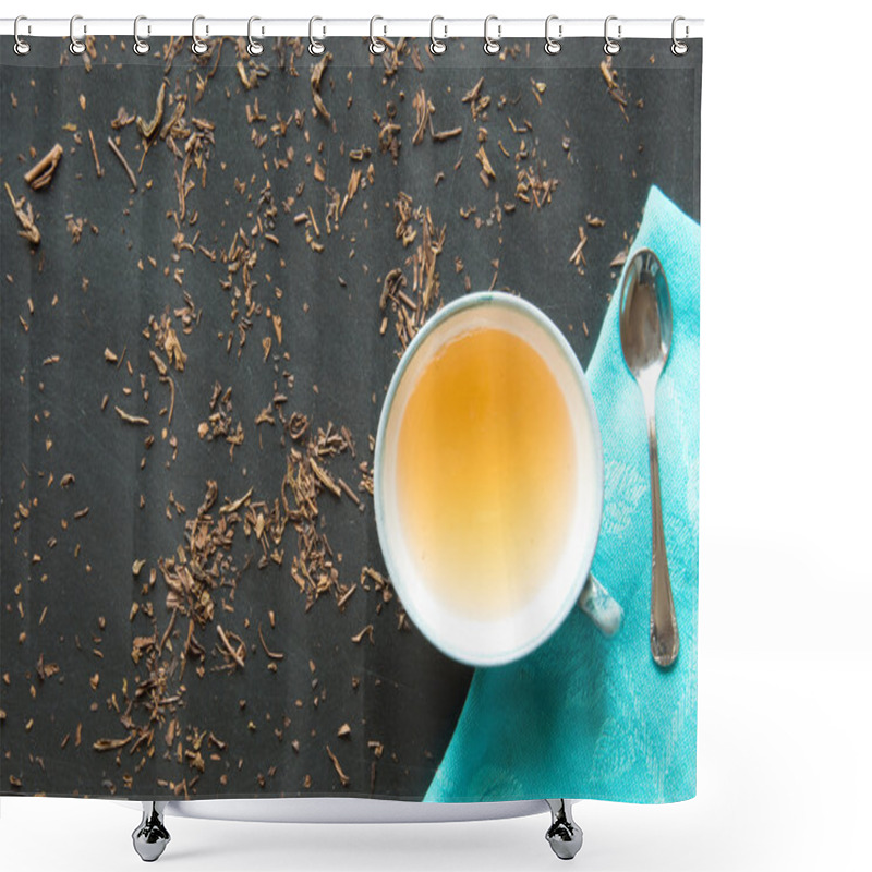 Personality  Green Tea Bancha Shower Curtains