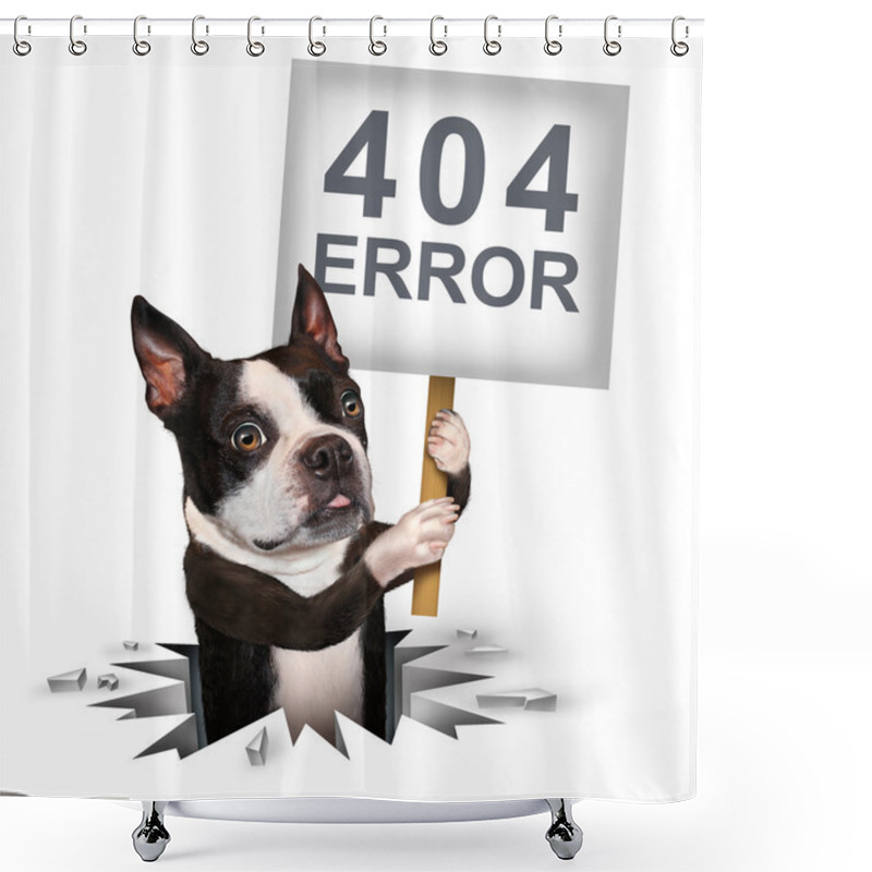 Personality  404 Error Shower Curtains