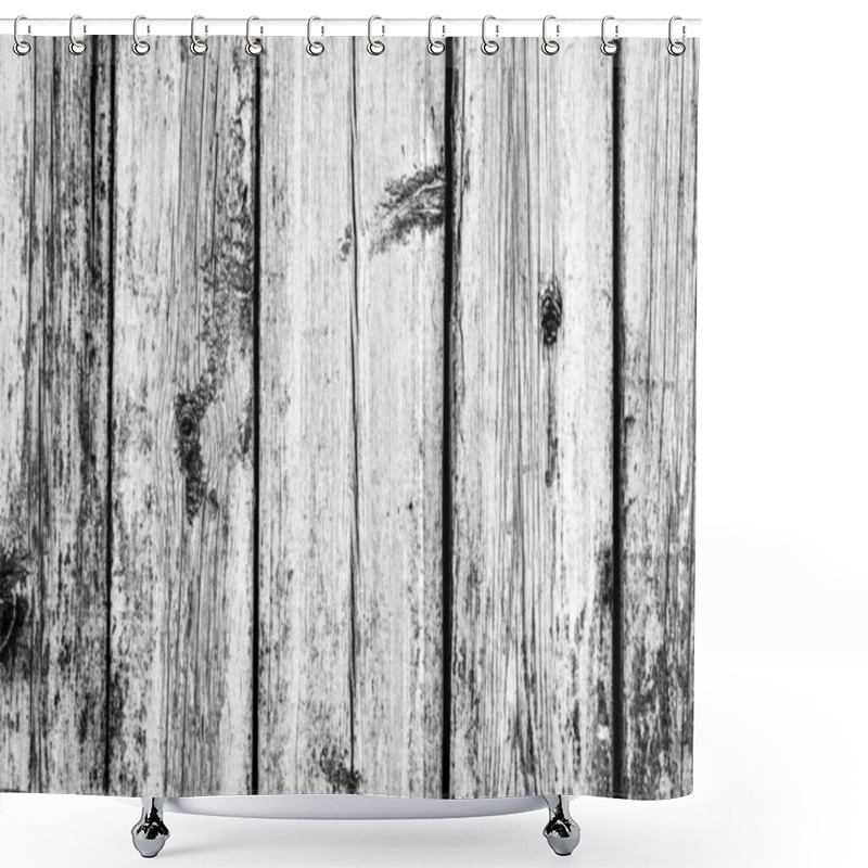 Personality  Wooden Texture With Scratches And Cracks Shower Curtains