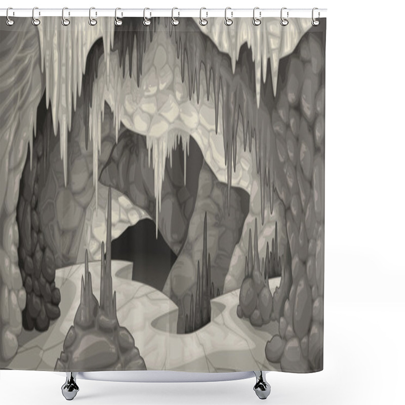 Personality  Inside The Cavern. Shower Curtains