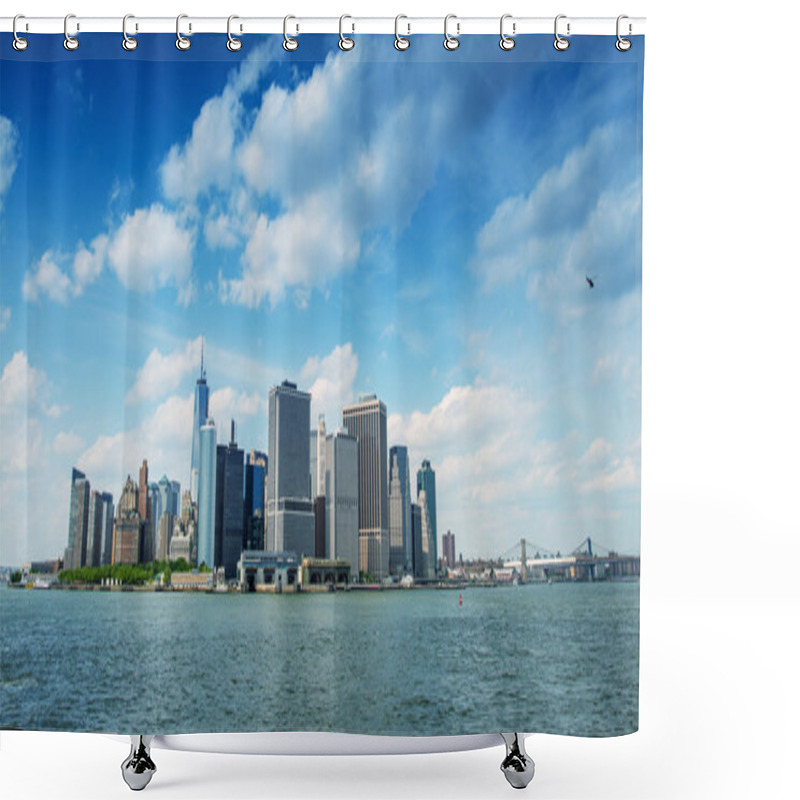 Personality  Lower Manhattan View From Governors Island Shower Curtains