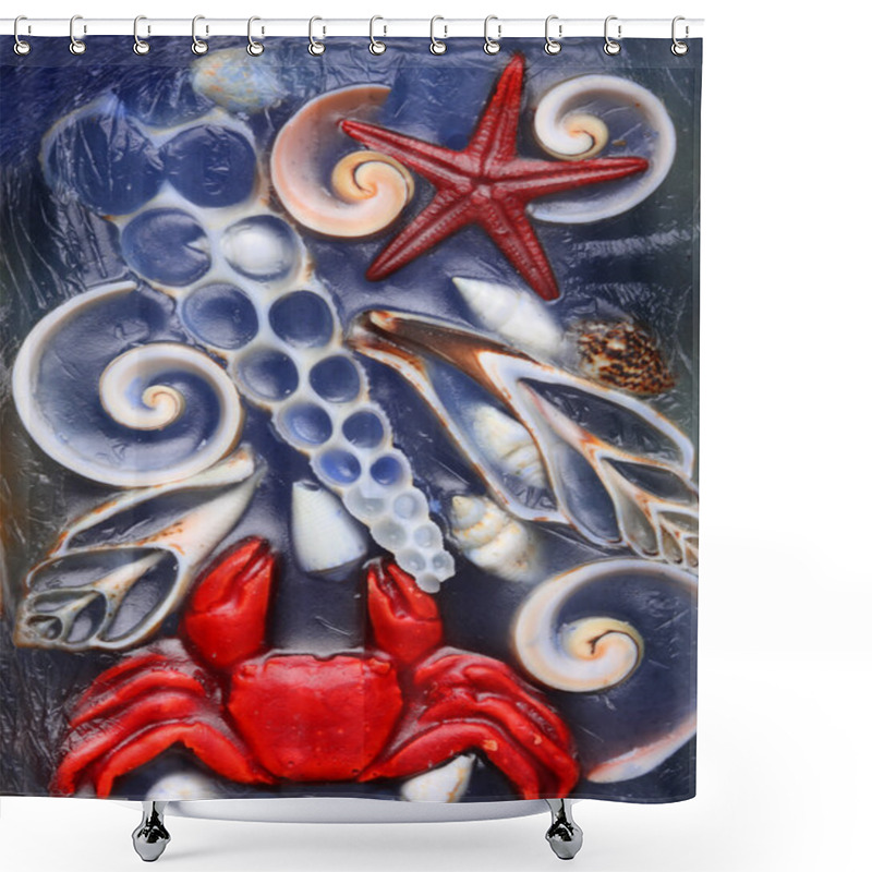 Personality  Sea Background Shower Curtains