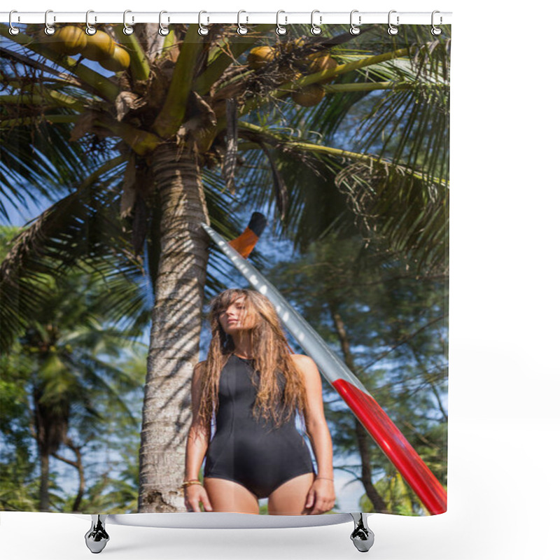 Personality  Palm Tree Shower Curtains