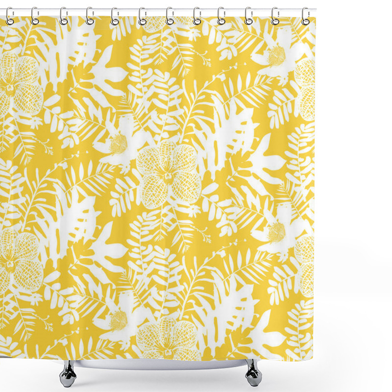 Personality  Tropical Floral Pattern Shower Curtains