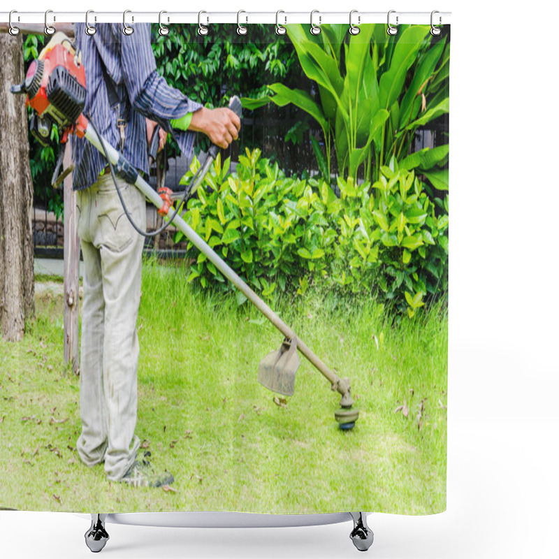 Personality  Grass Cutting Shower Curtains