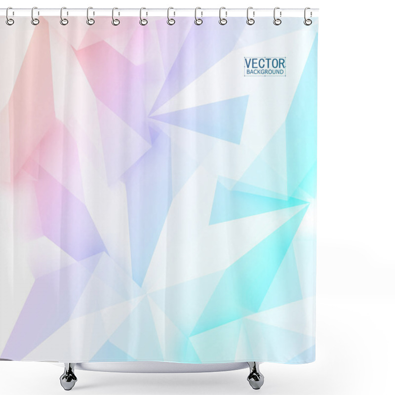 Personality  Abstract Polygon Triangles. Shower Curtains