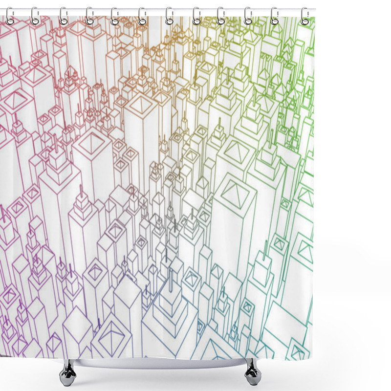 Personality  Property Market Shower Curtains