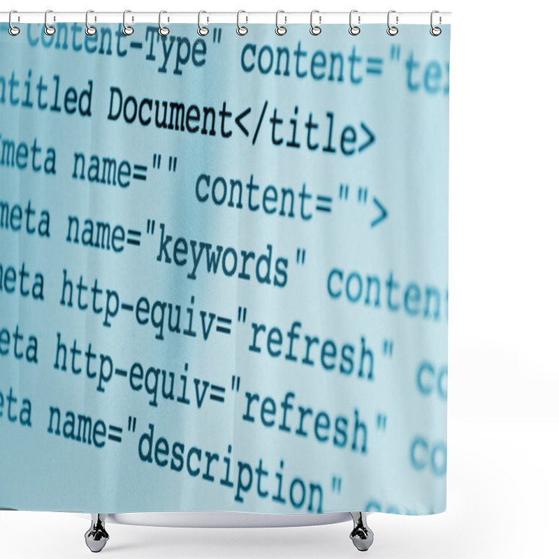 Personality  HTML Code Shower Curtains