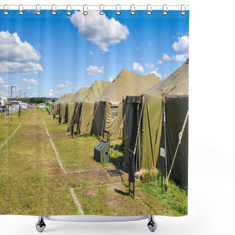 Personality  Army Camp Shower Curtains