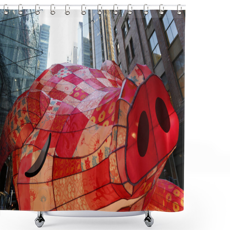 Personality  The Pig Is A Contemporary Performance Shower Curtains