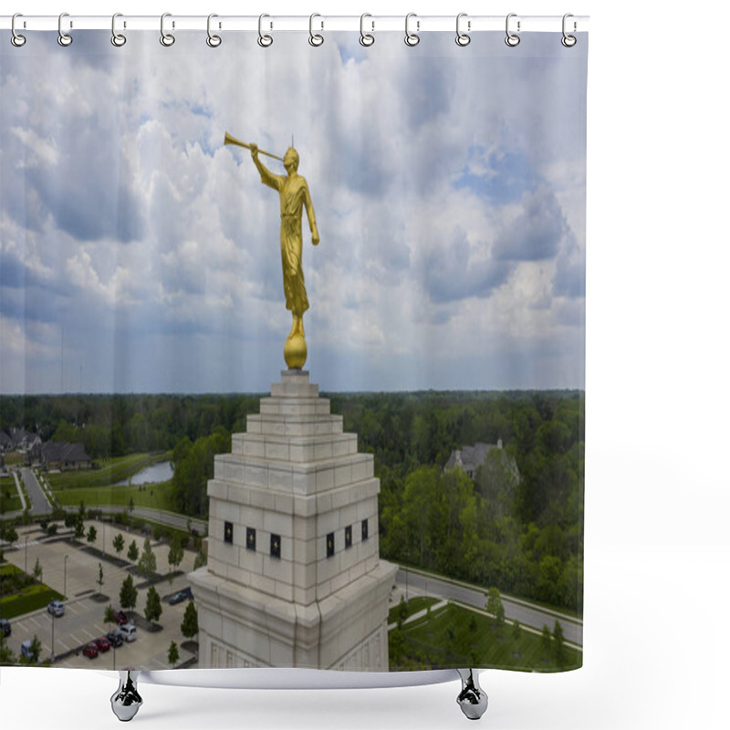 Personality  Indianapolis Mormon Temple Shower Curtains