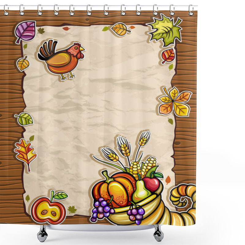 Personality  Thanksgiving Theme 9 Shower Curtains