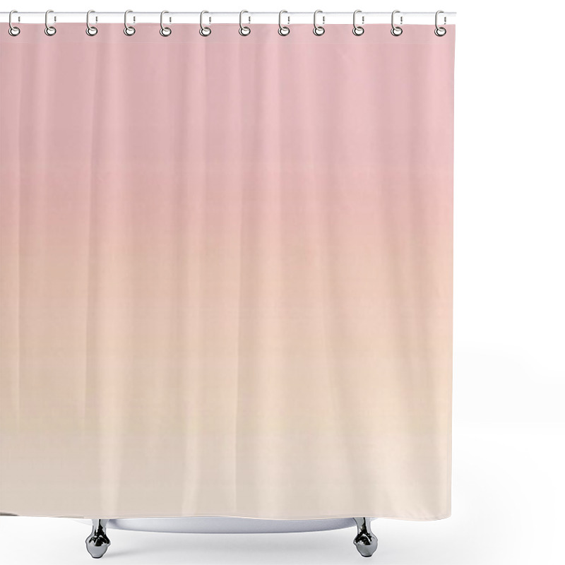 Personality  Soft Pink And Peach Gradient Minimalist Background Shower Curtains