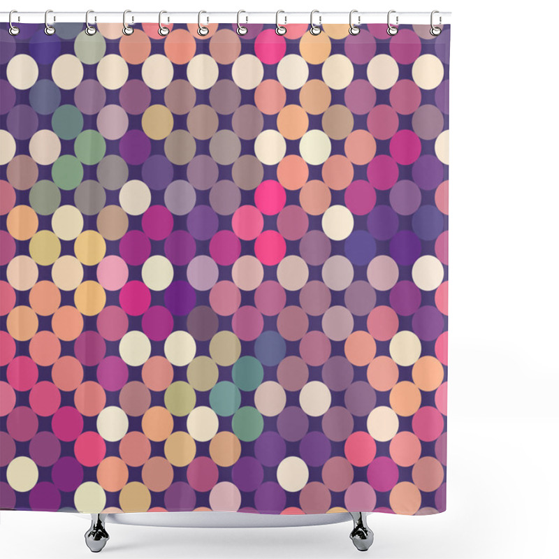 Personality  Abstract Geometric Vector Background - Circles. Shower Curtains