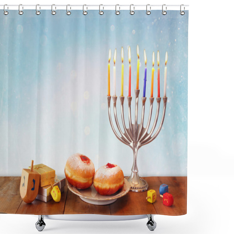 Personality  Jewish Holiday Hanukkah Shower Curtains