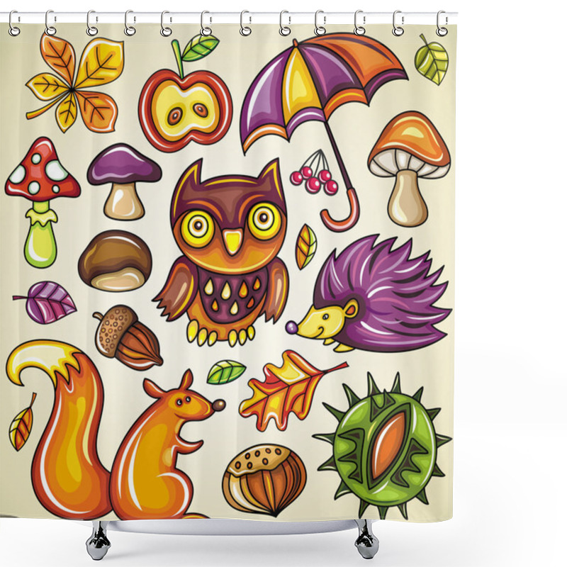 Personality  Autumnal Set Shower Curtains