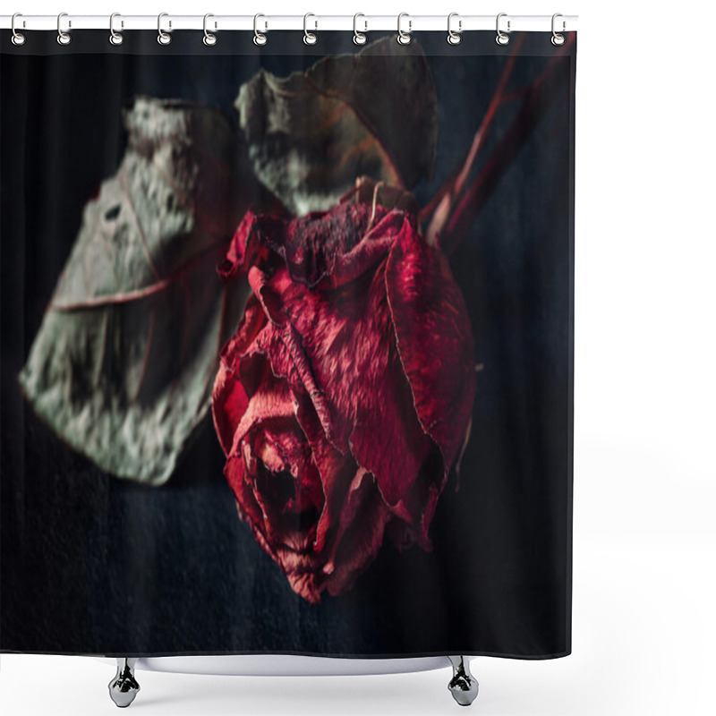 Personality  One Dry Rose Shower Curtains