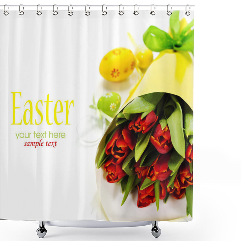 Personality  Easter Composition Shower Curtains