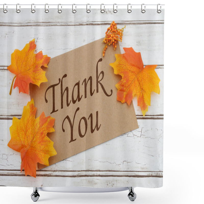 Personality  Thank You Card Shower Curtains