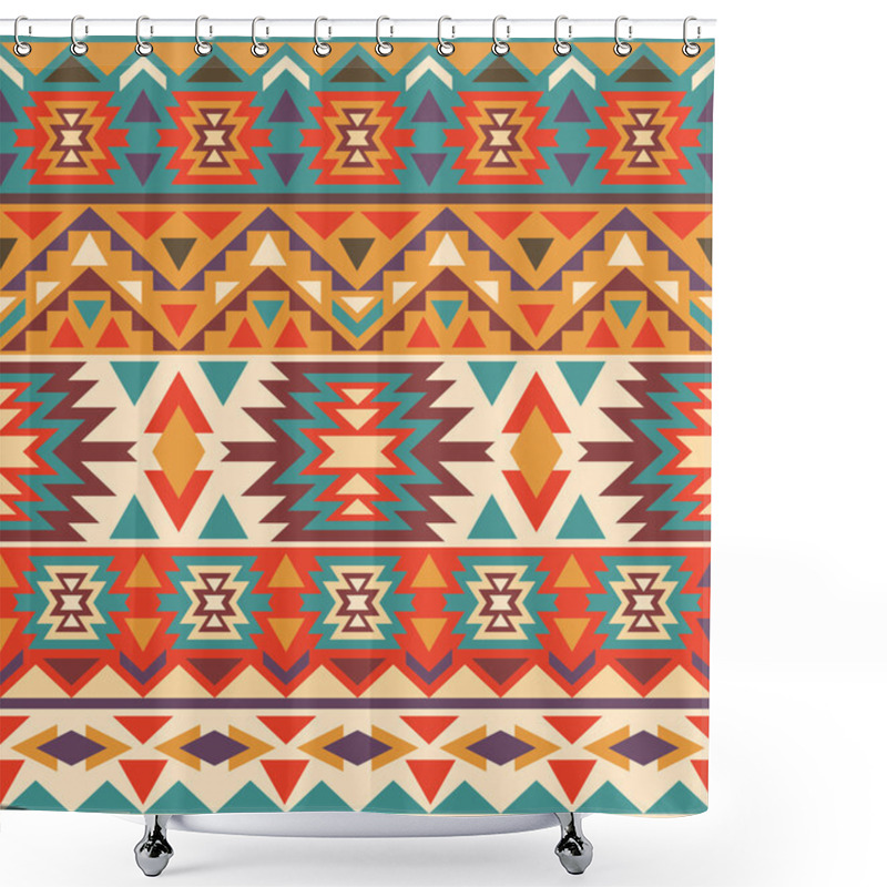 Personality  Seamless Navajo Pattern Shower Curtains