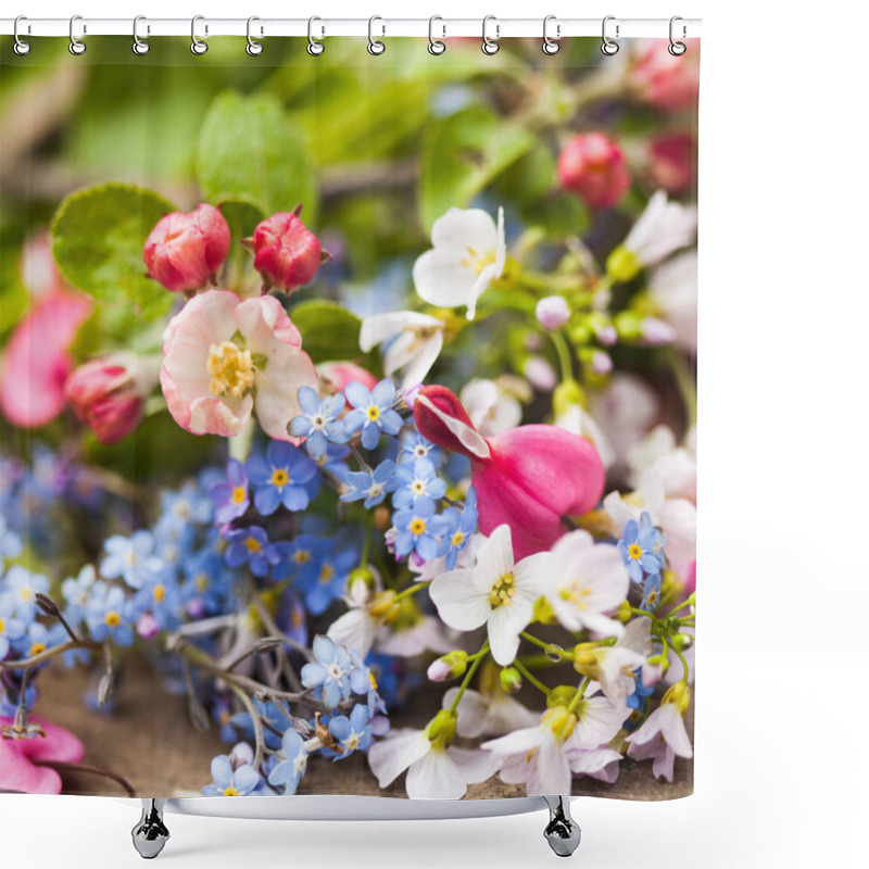 Personality  Spring Flowers Close Up Shower Curtains