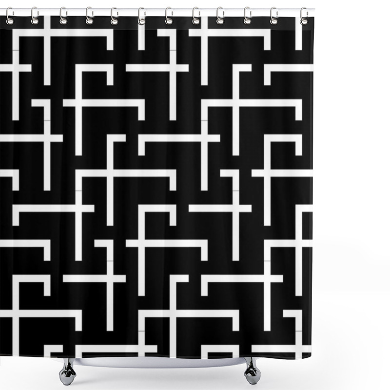 Personality  Seamless Geometric Pattern Shower Curtains