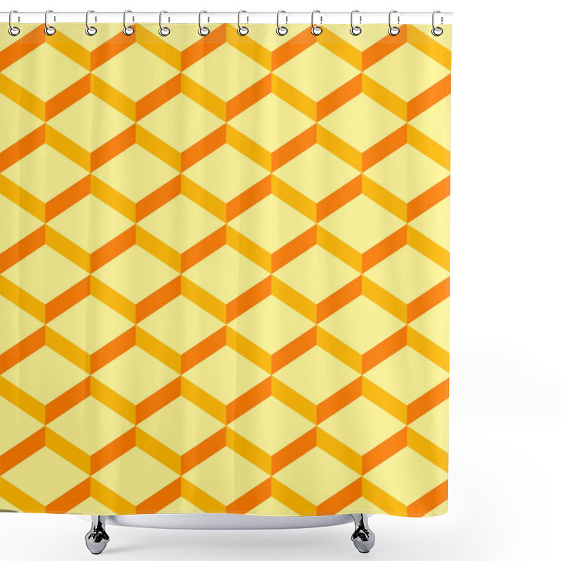 Personality  Seamless-pattern-wrapping-paper-yellow-background Shower Curtains